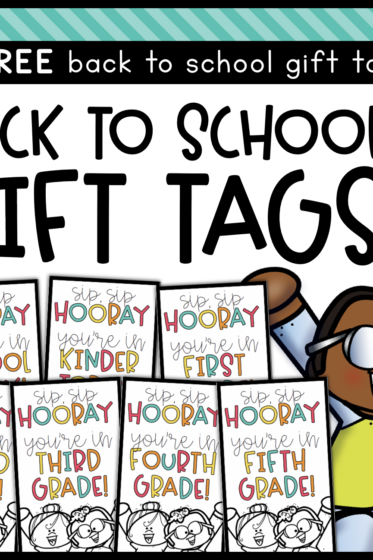 STUDENT WATER BOTTLE GIFT TAG